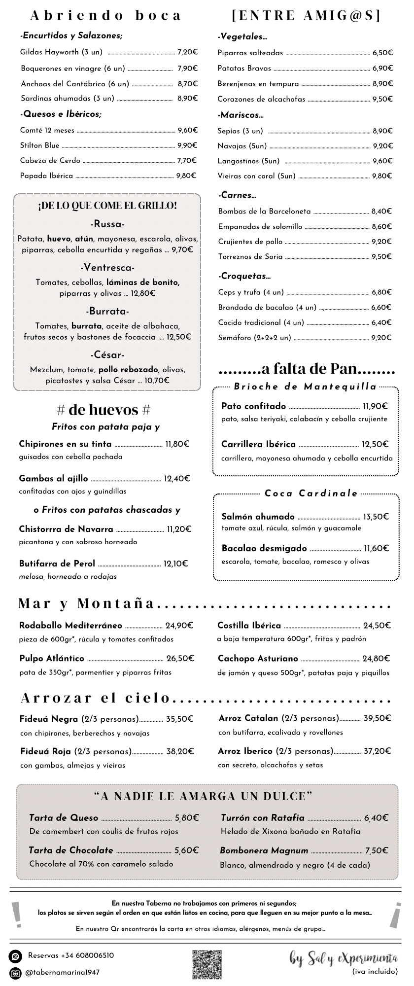 Carta Comida